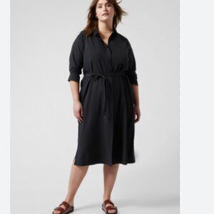 Athleta Plus Size Urbanite Dress Black 3x